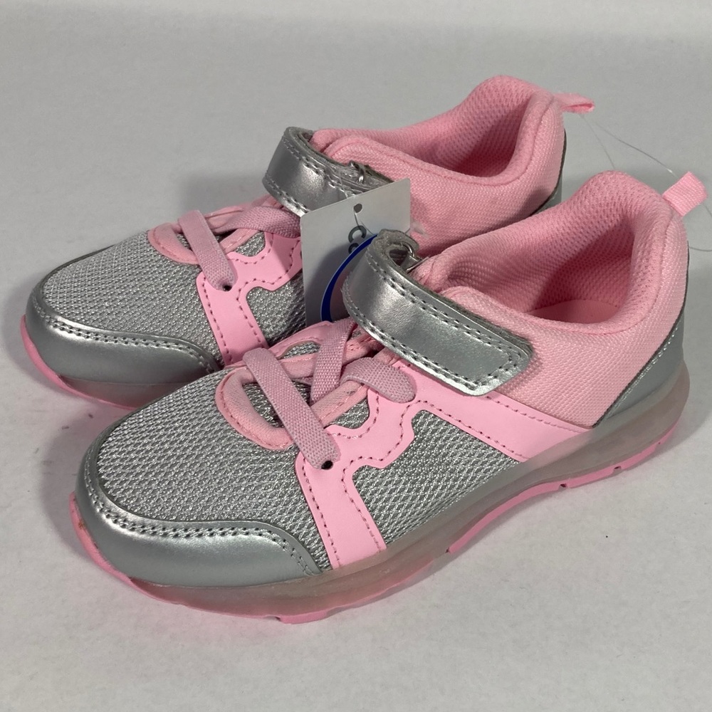 Carter’s light up grey and pink sneakers